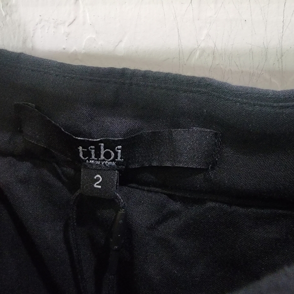 TIBI Embroidered Black White Midi Skirt - Picture 5 of 10